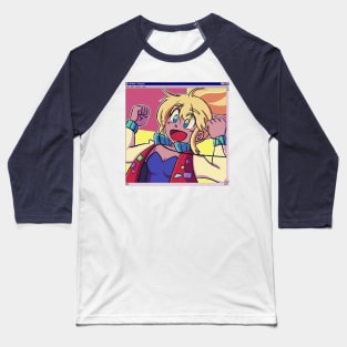 Vaporwave aesthetic 90s anime girl Baseball T-Shirt